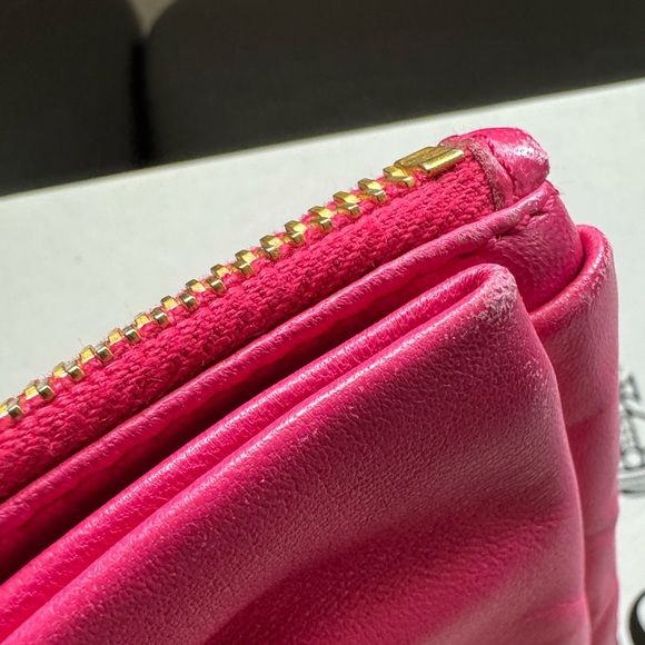 Prada pink soft leather pouch clutch wallet - Picture 10 of 16